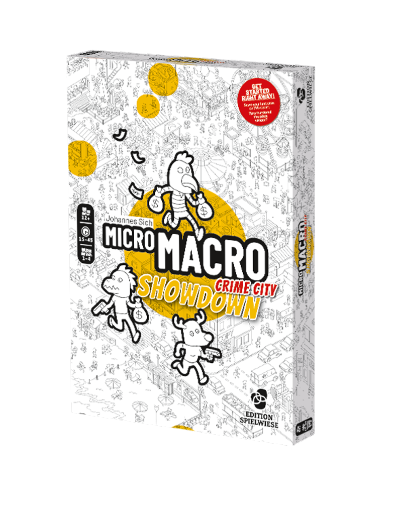 MicroMacro Crime City Showdown front of the box