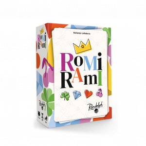 Romi Rami front of box