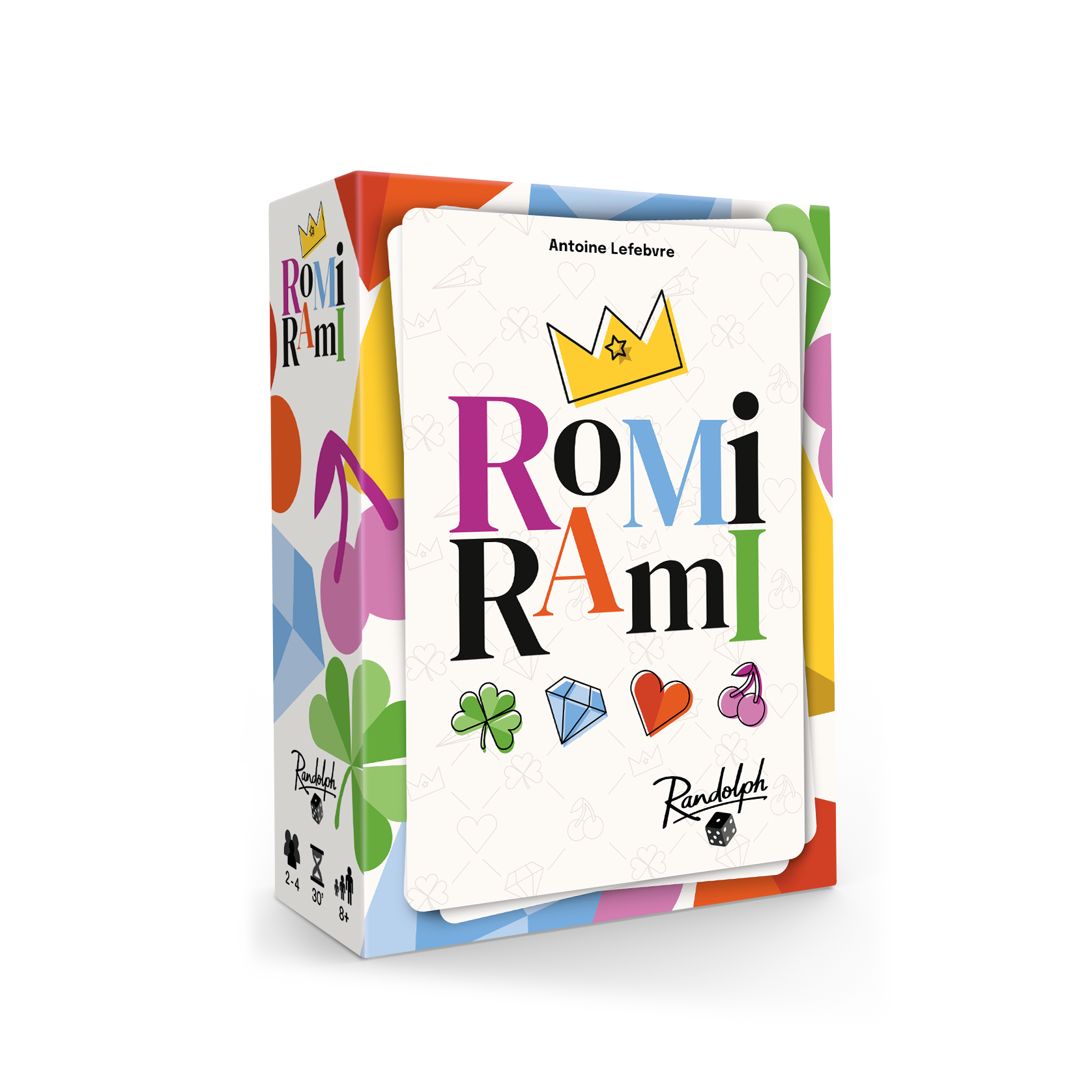 Romi Rami front of box