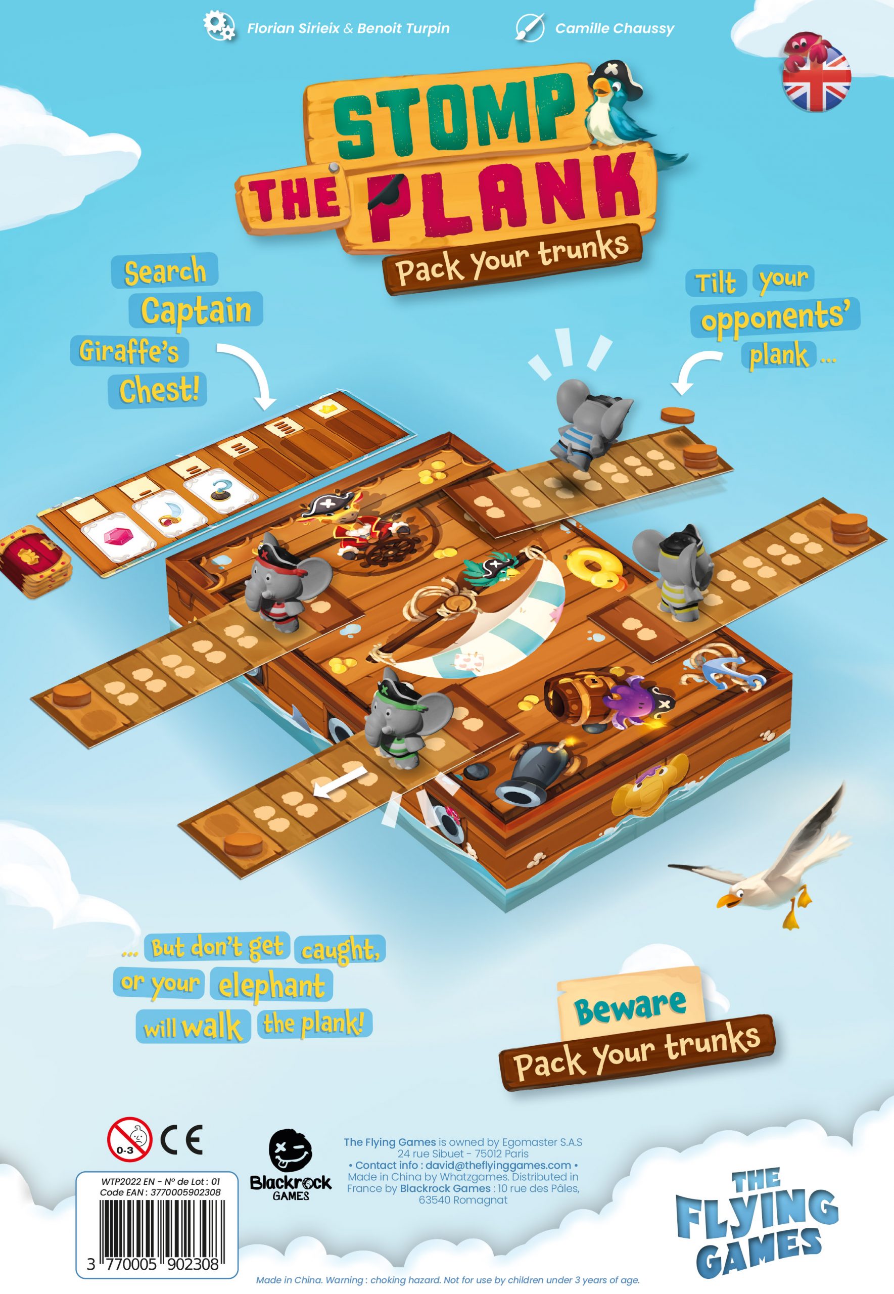 Stomp the Plank back of box